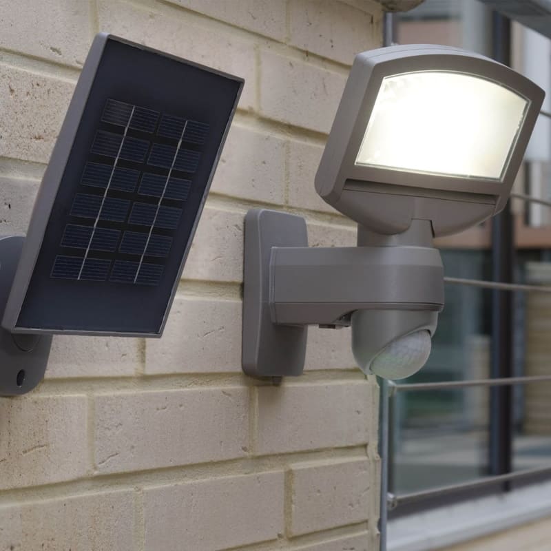 Lichtsensor Lampe DF8A Solarenergie Solar Power Wandleuchte Warmweiß Wand 